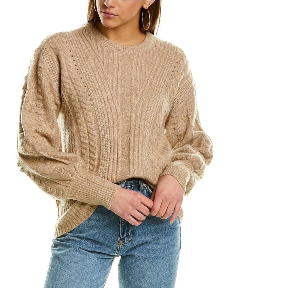 New Tan Wool Knit Sweater